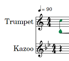 MusicAtSPARK's tweet photo. Ss are using @flat_io to compose music for their own Band/Orchestra/Chorus instrument &amp; voice, and I can't wait to hear this duet. 
Thank you @sara_womack #apsarts for the https://t.co/ZF9UNzsgVB funding, and to @WadeMusicNotes for helping me design this assignment! @APS_SPARK https://t.co/ftb2JZZspw