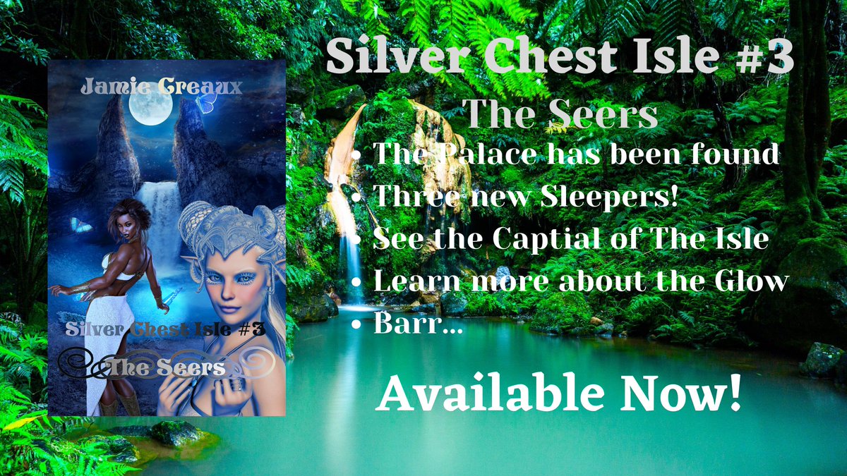 CreauxJamie's tweet photo. #SilverChestIsle has been restored to it's old self as has it's second most staunch protectors, #Avahn the Intrepid and Songstress #Siverra. 
However new shadows loom in the form of an old enemy, an unknown anarchist, and lost loves.
https://t.co/AywmCwD6Ua https://t.co/SExk2qjlcJ