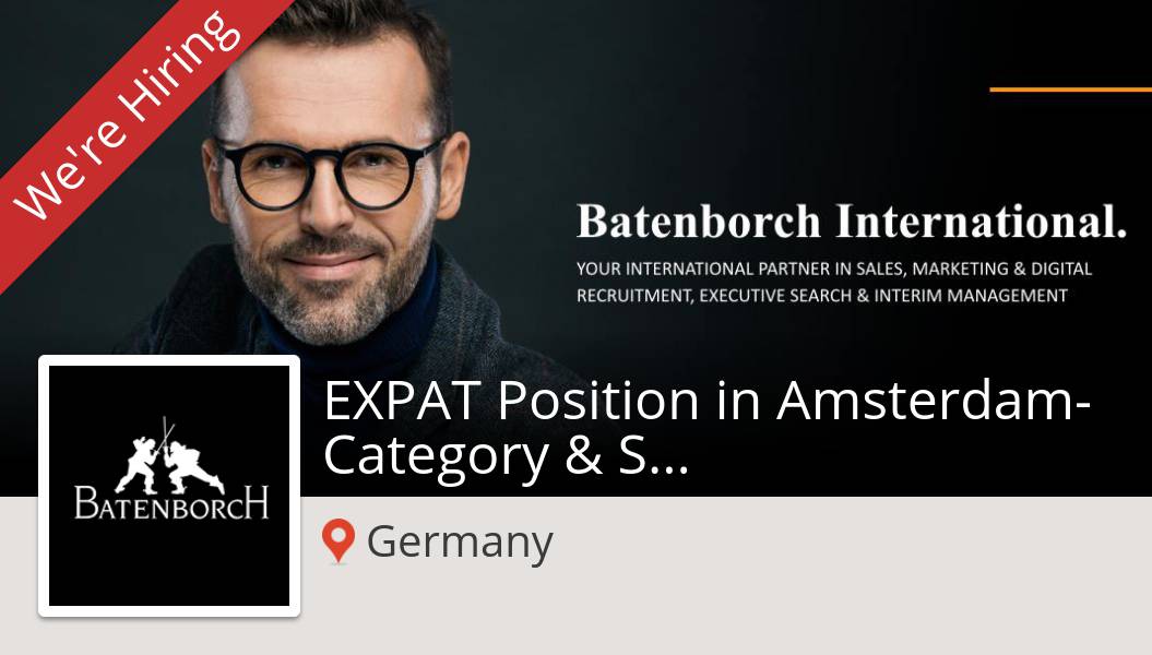 LebinhL's tweet photo. EXPAT Position in Amsterdam- Category &amp; Shopper #Marketing #Manager EMEA (#Germany) #job https://t.co/mK6pwYcqu2 https://t.co/kWAkKQixwg