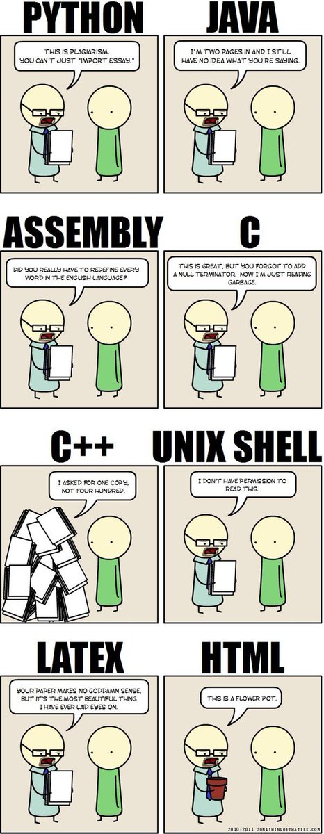 PR0GRAMMERHUM0R's tweet photo. Write an essay only using a programming language https://t.co/1HHgu3Fx4Q https://t.co/8Y0dVxdAMv