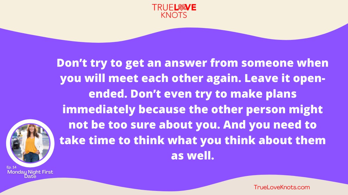 TrueLoveKnots's tweet image. Take your time and don’t rush on planning when the both of you will meet again. Think things thoroughly about what you experienced on your first date. #Dating #FirstDate #DatingWorld 
Podcast: bit.ly/39WJ9Zq
YouTube: bit.ly/3D48ZY4