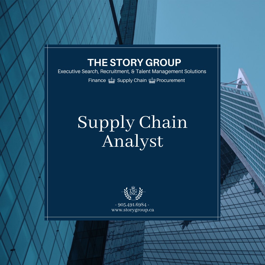 StoryRecruiting's tweet photo. The STORY Group is engaged on a NEW retained search:
Supply Chain Analyst  - CPG client – remote/hybrid (KW/GTA)

If you are interested in learning more about this opportunity, please contact:  ian@storygroup.ca
#executivesearch #supplychain #supplychainjobs https://t.co/fXZjlP6yYF