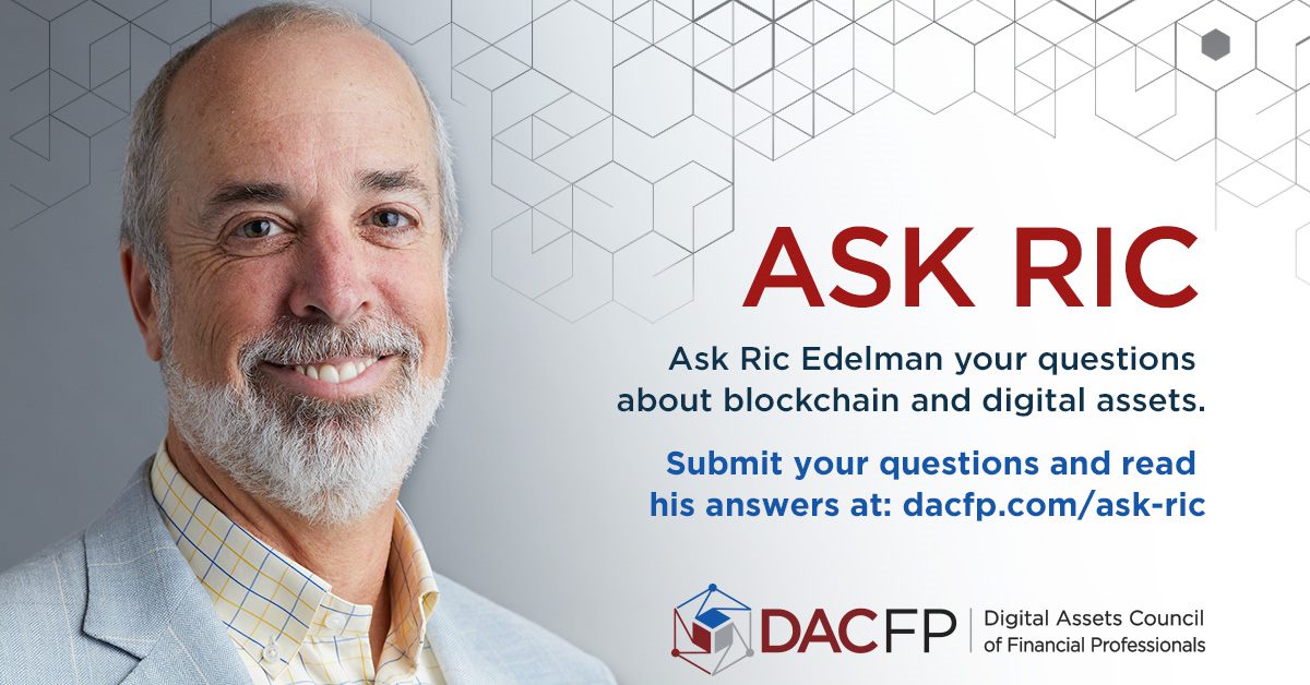 thedacfp's tweet photo. Curious about putting #digitalassets in your #ira?
Ask and view @ricedelman’s answers on @thedacfp #askric page: https://t.co/JzyZA9Dui5
#bitcoin
#blockchain
#advisors https://t.co/wtDxmGAnZY