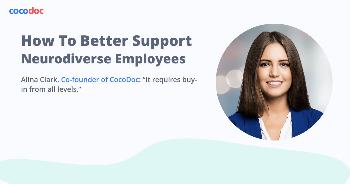 CocoDocOfficial's tweet photo. See how CocoDoc and other companies react to neurodiverse employees. Given better support in the workspace, neurodiversity has greater potential to expand business possibilities. https://t.co/5tMKvNEID3  @Alina_CocoDoc https://t.co/Q9ilEfKjsz