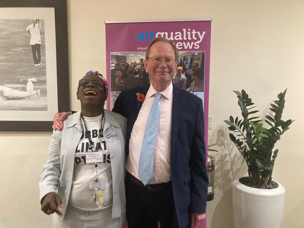 Reunited after <a href="/COP26/">COP26</a> "my partner in air pollution" congratulates me on my new <a href="/WHO/">World Health Organization (WHO)</a> appointment and also knows exactly what to say to make me laugh.