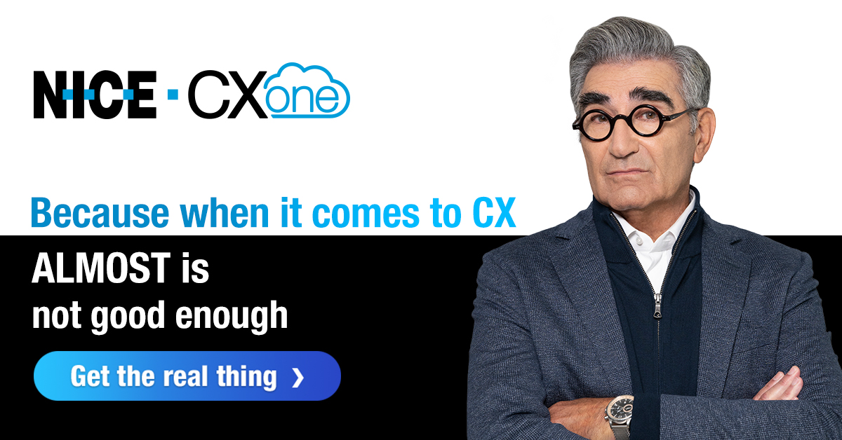 Are you hitting a wall with your outdated CX? Discover CXone, digital-first, AI-infused CX that gets smarter with every interaction. 
Because almost is not good enough. Just ask Eugene >> okt.to/K7YRkF
#CXone #AIpowered #NextGenCX