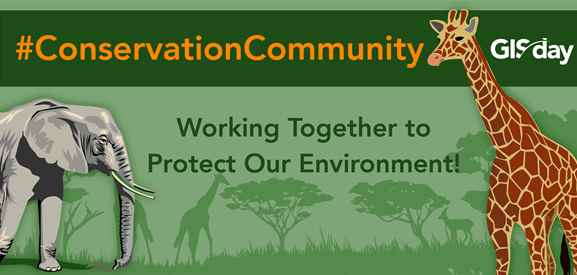 Esri_Conserv's tweet photo. GIS Day is 1️⃣ week away! You can easily host your own event, or join in events like #ConservationCommunity, hosted by @EsriSouthAfrica & @SCGIS 🌍
.
This event focus on conservation organizations around Southern Africa leveraging Esri #ArcGIS technology 👀 https://t.co/4S2nL8L6xT https://t.co/L7LDi1AFHW