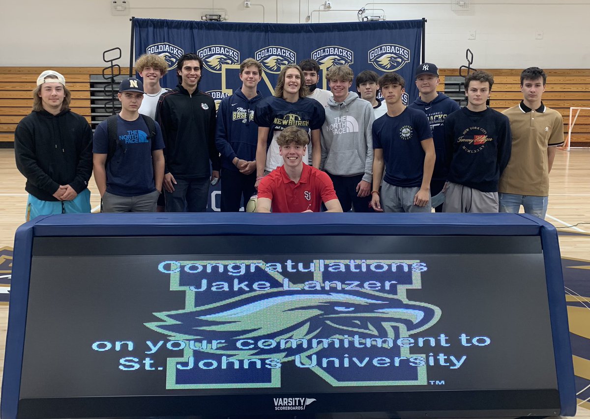 Big congrats to Jake Lanzer signing his NLI to play baseball at St. John’s University! <a href="/StJohnsBaseball/">St. John's Baseball</a> <a href="/newburghschools/">Newburgh Schools</a> <a href="/_jakelanzer/">Jake Lanzer</a>
