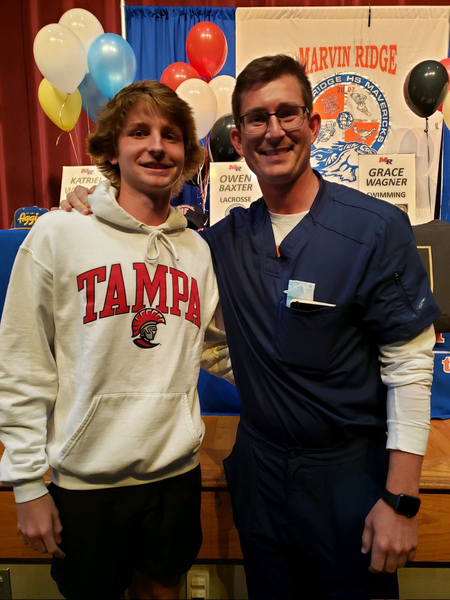 CONGRATS to <a href="/owen_baxter03/">Owen Baxter</a>  and his family as he signed his NLI today to play D2 lacrosse at the University of Tampa! #GOMAVS <a href="/MarvinRidgeLax/">Marvin Ridge Lax</a> <a href="/MavAthletics/">Marvin Ridge Athletics</a> @TampaMLax
