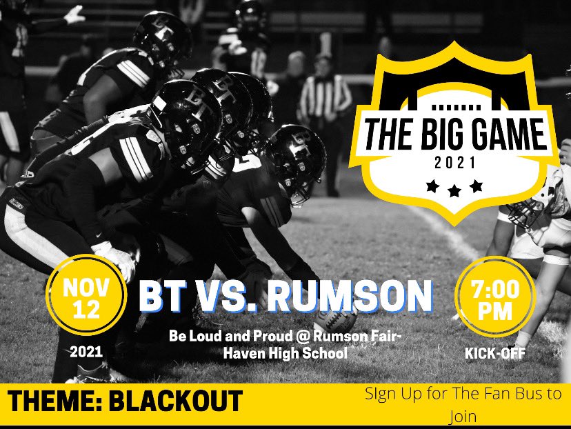 THIS FRIDAY‼️‼️
AWAY
VS RUMSON FAIR-HAVEN
THEME: BLACK OUT
BE THERE....it’s the BIG one...👀