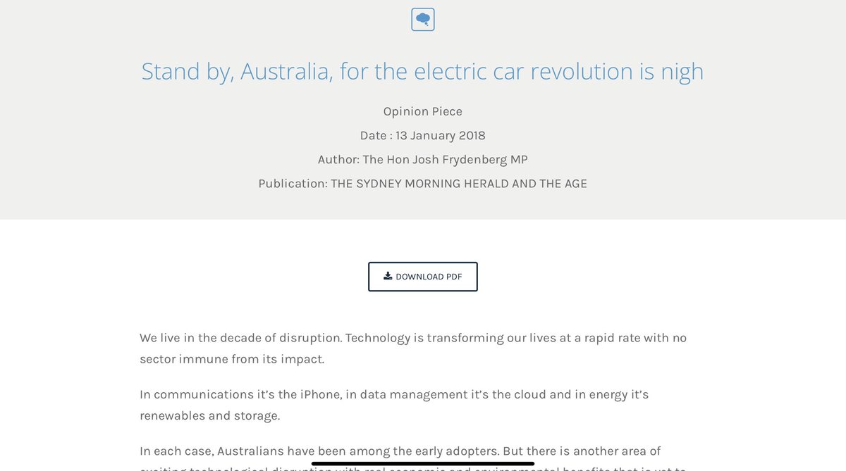 farrm51's tweet photo. Reminder that more than three years ago the coalition government had a robust electric vehicle policy…before Morrison junked it…and then last week tried to revive it. https://t.co/ABAD0g9PIc