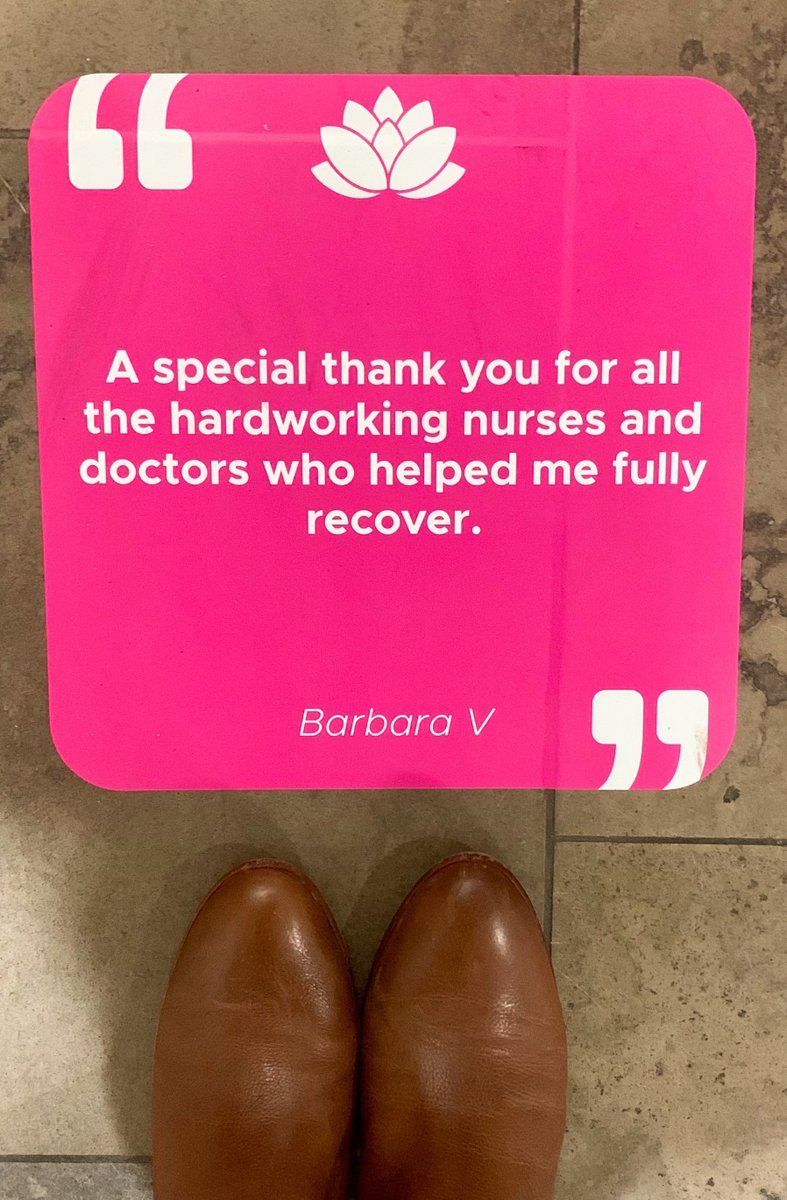 grhospitalkw's tweet photo. At GRH, we’re eternally grateful for the incredible work our team members do everyday. To continue spreading positivity for patients and staff, the Foundation recently installed floor decals that display messages of appreciation from our community and donors. #CareNeverStops https://t.co/eTqIhRbOXy