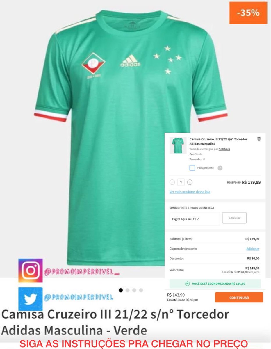 camisa centenario cruzeiro netshoes