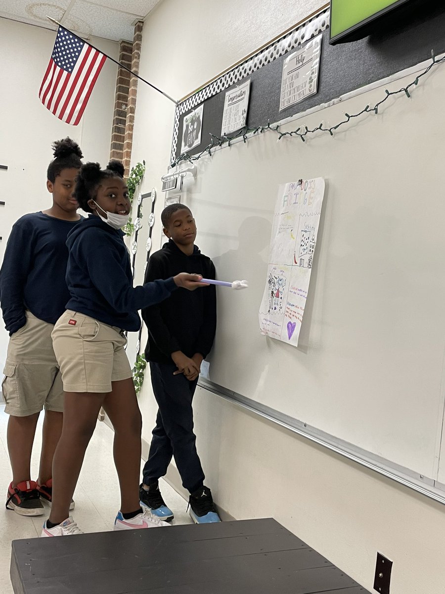 ItsMsNickerson's tweet photo. I was able to sit back and be a student today as my students became literary elements expert! They chose their own picture books and created anchor charts and taught the class! @VialCC_Vikings https://t.co/VfwLu66OJS