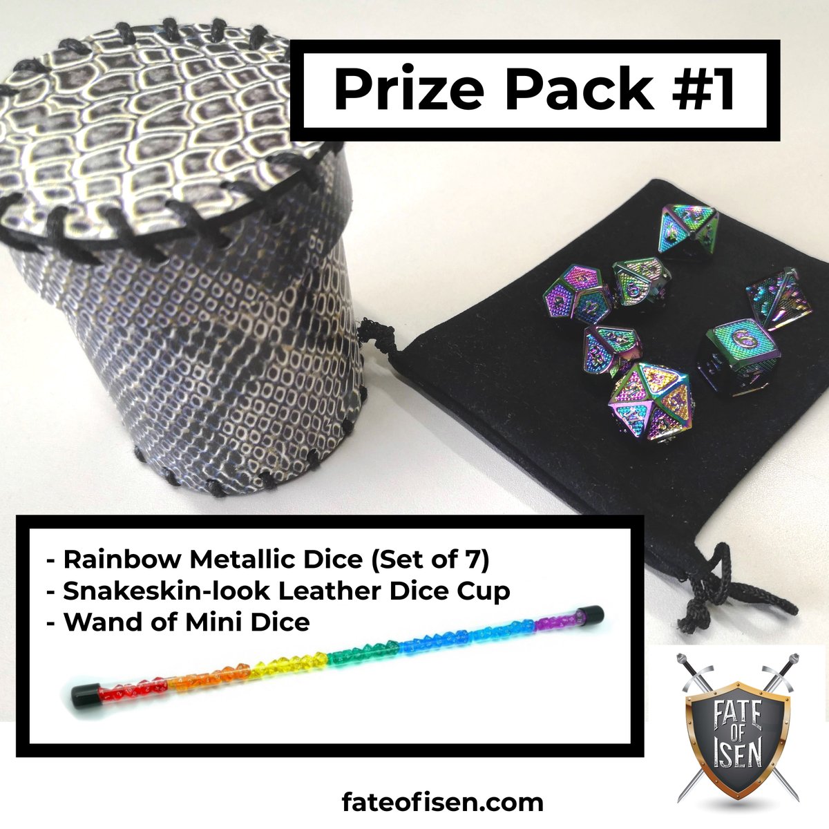 fateofisen's tweet image. There are only a few days remaining to get yourselves in the draw to win one of two sweet dice prize packs!

Just drop us a review on Apple Podcasts or Podchaser before November 14th, and you're in the draw. 

podchaser.com/fateofisen
fateofisen.transistor.fm/subscribe