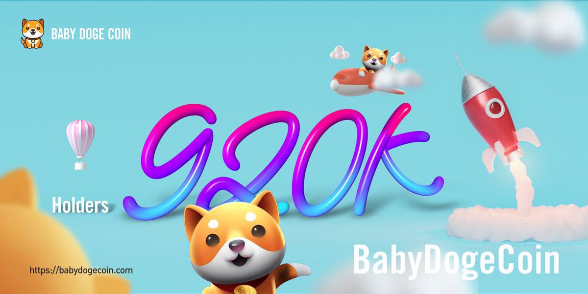 We just passed 444k Twitter followers! And 920,000+ holders #BabyDoge
