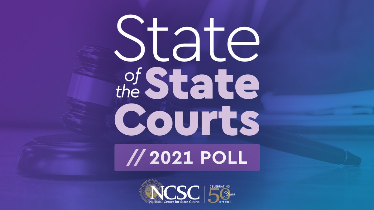 According to NSCS's latest survey, the public supports remote hearings as a "new normal." The survey finds that a majority of respondents believe that courts should continue to hold hearings by video. bit.ly/3c1gcN2