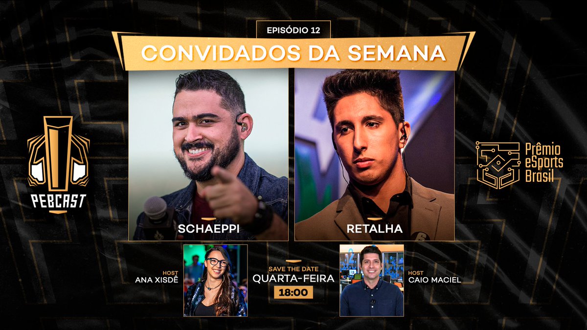 premioesportsbr's tweet photo. O #PebCast já está no ar e os convidados são: @Schaeppi e @oretalha!

Vem assistir pra saber tudo sobre esses dois casters absurdooooooos!

Link abaixo 

#premioesportsbr #peb2021 https://t.co/WTaRIklHLp