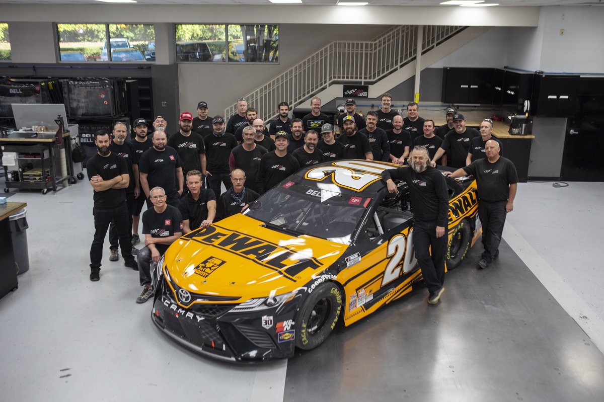 JoeGibbsRacing's tweet photo. Chassis #868 - the end of an era. Thankful for the hands that built these cars. https://t.co/DRFNcjDqTy