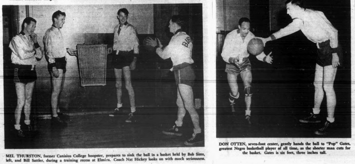 #OTD in 1946 the Buffalo Bisons make their debut in the new National Basketball League. 4182 attend the opener at Memorial Auditorium to watch Bisons defeat the Syracuse Nationals 50-39. The Bisons play only 3 games before moving to Tri-City, eventually becoming the Atlanta Hawks https://t.co/WPV3FAp6r9