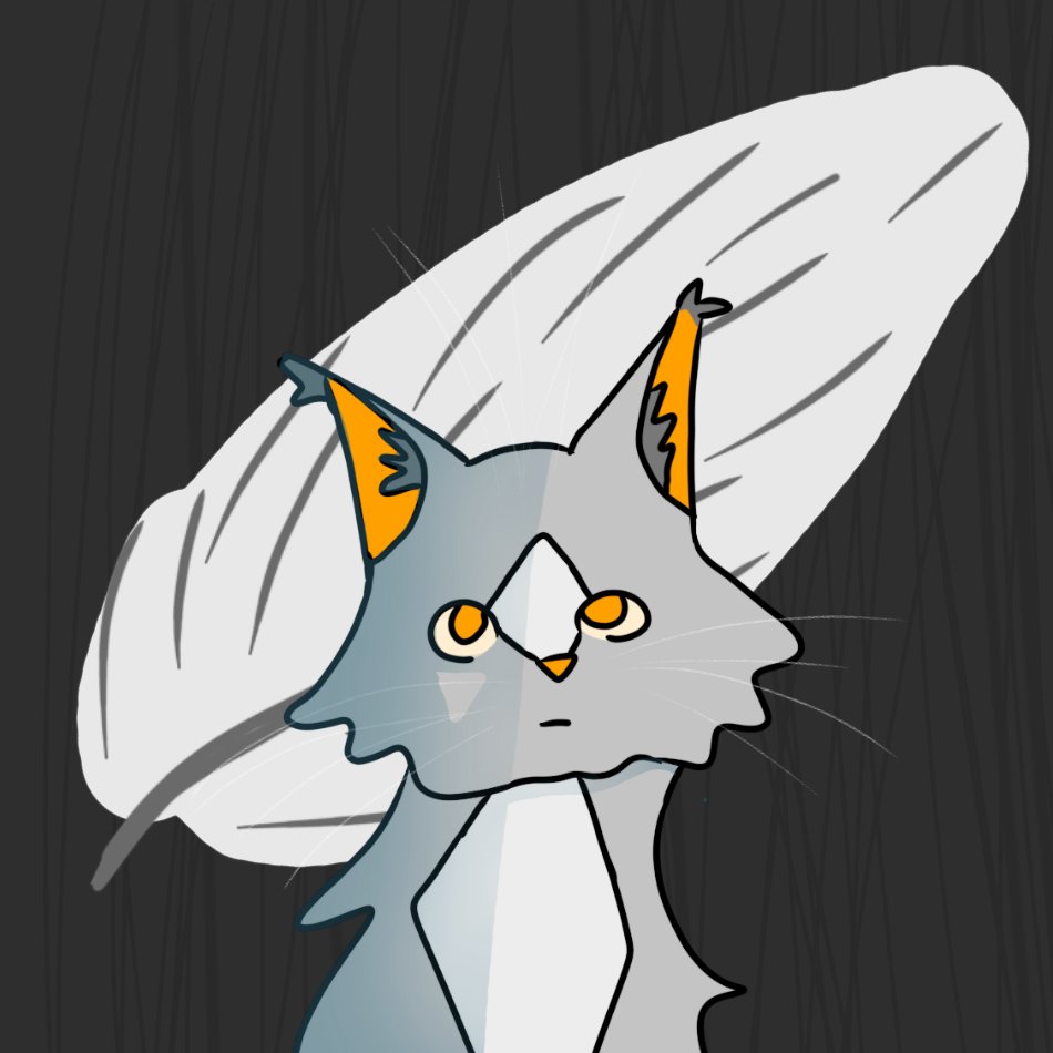 OeroOri's tweet photo. @theclandom #wcotw 
Featherwhisker,but I made the shading a bit wonky. https://t.co/OHb75bAABc