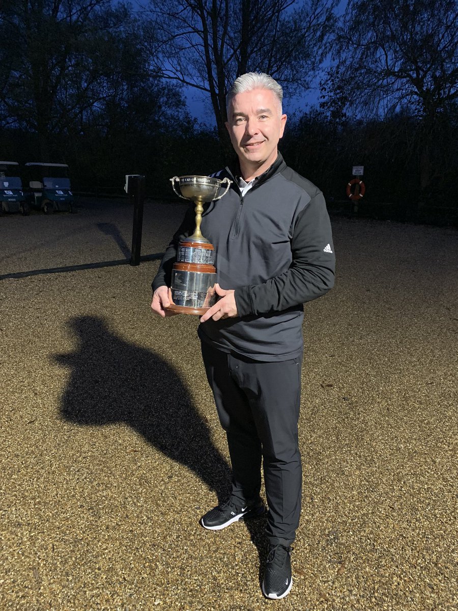 TLCgolfsociety's tweet photo. Our Champ Sean Lally 
From Braintree in October 
Finally Got his Picture taken with the CabUp Trophy 
👏🏻👏🏻❤️⛳️ https://t.co/ui8xmgBovY