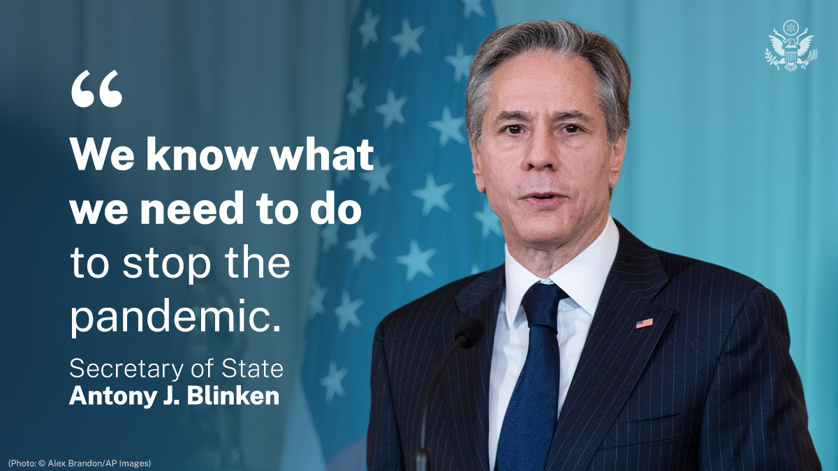 .<a href="/SecBlinken/">Secretary Antony Blinken</a>: We’re eager for people in these difficult circumstances to get protection against COVID-19 as soon as possible. We know the urgency of this fight. Now, we’ve got to do it.