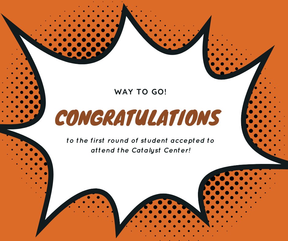 Congratulations to our first cohort of Catalyst students! We still have opening in Business, Culinary Arts, Drones and Audio production!  daviscatalyst.org   #Teachindavis