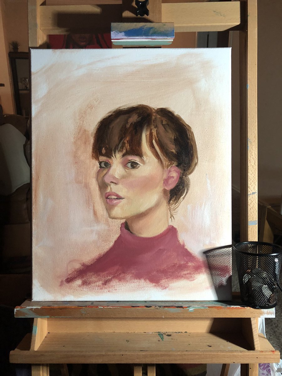 KingNajee_'s tweet photo. 4 hour study. Oil on Canvas🎨 https://t.co/RWYp7GJ7x9