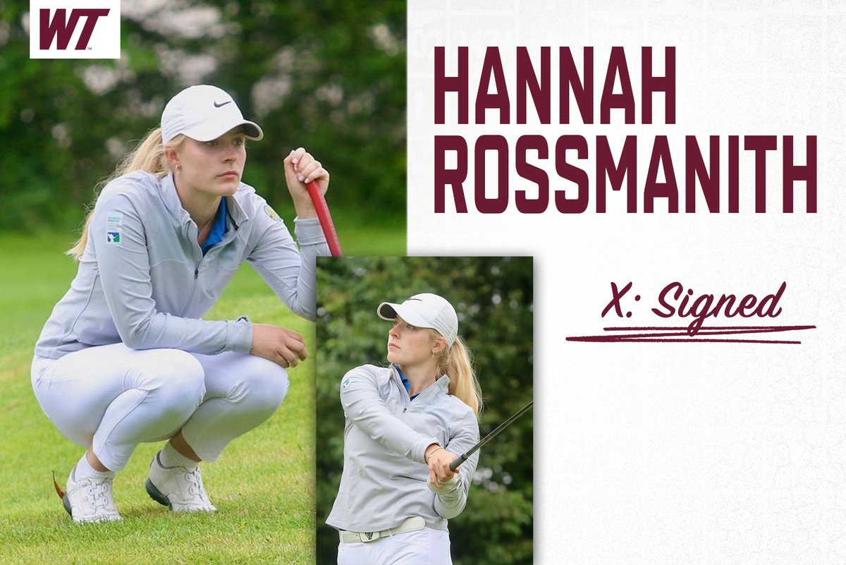 WTAMU_WGolf's tweet photo. We are happy to announce the addition of Hannah Rossmanith to the 2022 spring roster!  Welcome to the Lady Buff family, Hannah!

https://t.co/BoQUkybncj

#BuffNation https://t.co/uuvgOn7vUE