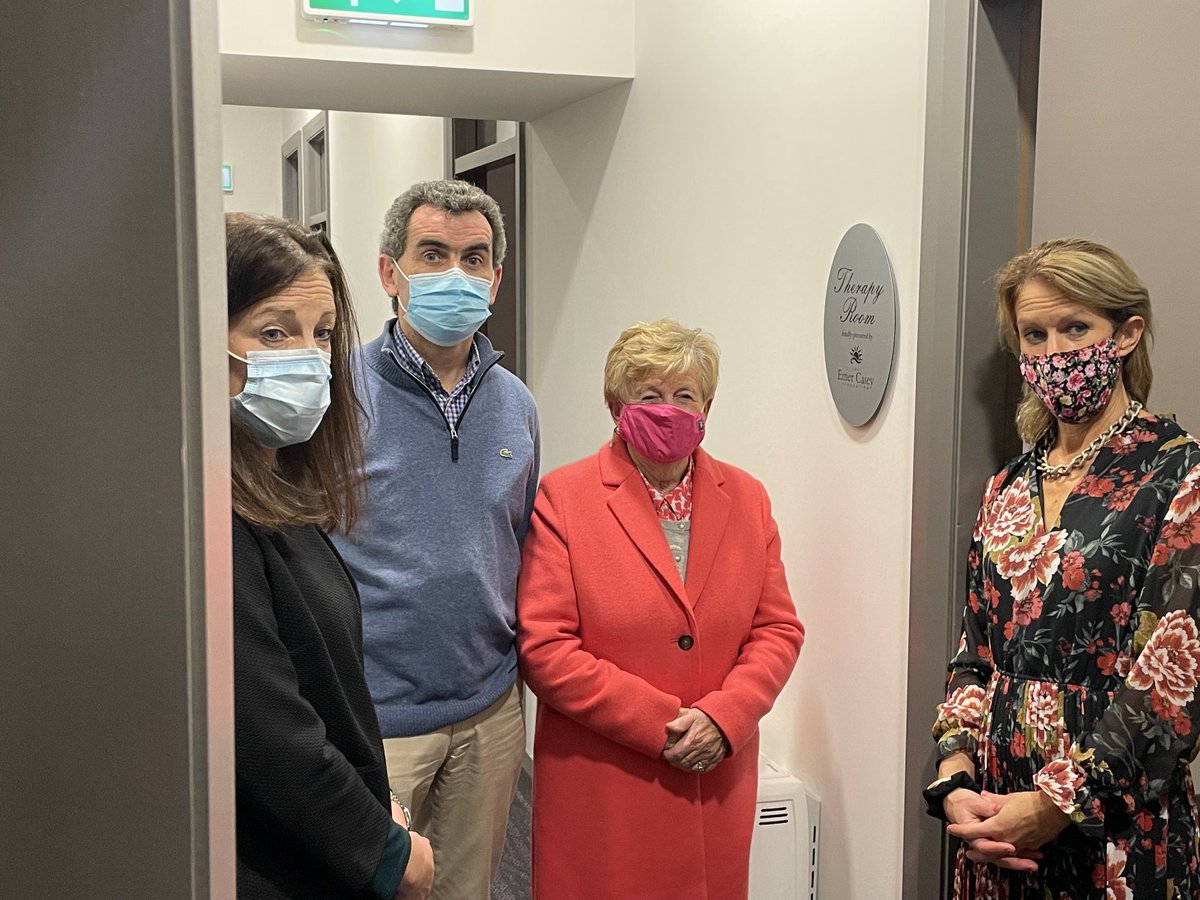 Seamusoreilly18's tweet photo. Very  important day ⁦@CorkARCcancer⁩ opening ⁦@EmerCaseyFndtn⁩ therapy room with Emer’s mum and sisters . A much needed resource for patients and families, and a wonderful and resonant legacy of Emer https://t.co/fnClwU74AX