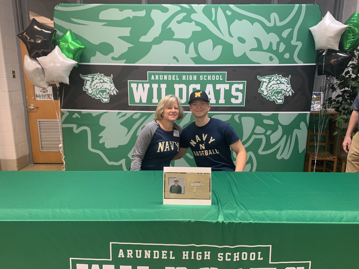 AHSCatsBaseball's tweet photo. Congrats to our own @6Corbo on his signing to play College baseball for the Naval Academy. https://t.co/lrnbm4kSHA