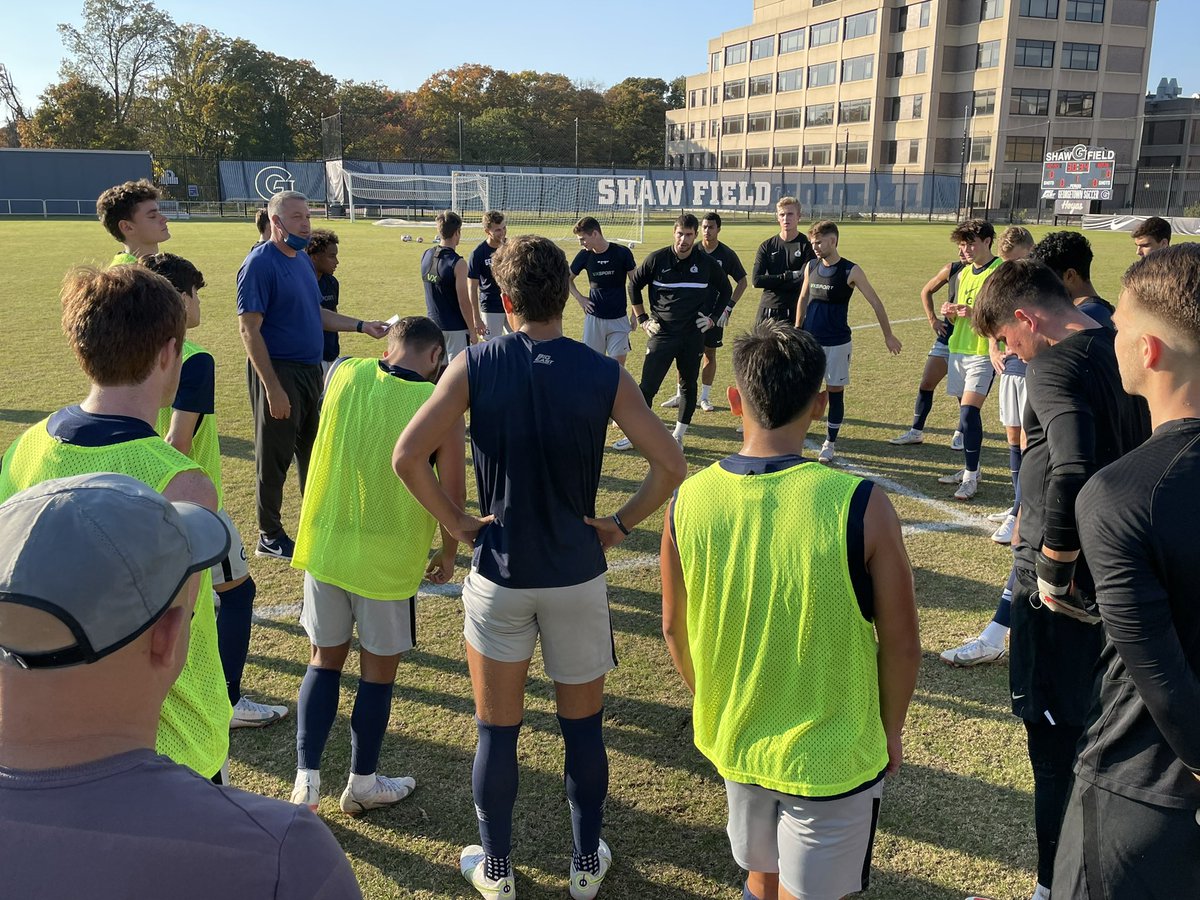 BIGEAST's tweet photo. It’s #BEfutbol Practice Day! The Semifinals of the conference championship get underway from Shaw Field 𝘁𝗼𝗺𝗼𝗿𝗿𝗼𝘄 on @FloFC_. 

#1 @GUHoyasMSoccer vs. #5 @NovaMSoccer - 11 a.m. ET

#2 @PCFriarsMSoccer vs. #6 @ButlerMSoccer - 1:30 p.m. ET https://t.co/kwqf7Q5BWA
