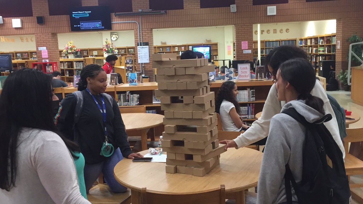 Giant Jenga! Don’t make it tumble! #ALAIGW #haltomgames