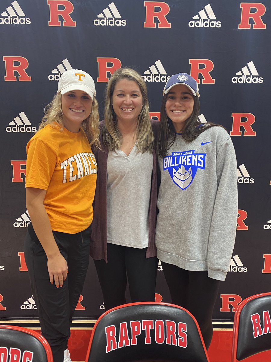 wcsRHSjm's tweet photo. Signing day for these two beauties! Congrats @aebrown_17 and @L_A_Hiatt2022!!! @Vol_Soccer and @SLUWSoccer are lucky to have you both. Cannot wait to see you grow and thrive! We will miss you next year. Once a raptor, always a raptor! ♥️🖤💛 https://t.co/0aJAYuq2Pc
