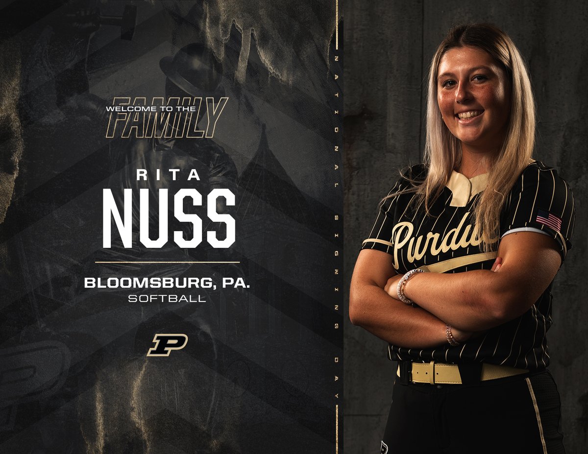 PurdueSoftball's tweet photo. .@ritanuss is officially a Boilermaker! 🖋

✍️ Rita Nuss
📍 Bloomsburg, Pa.
🥎 3B/UT
📷 IG: ritaanuss https://t.co/pdTOK8wnx3