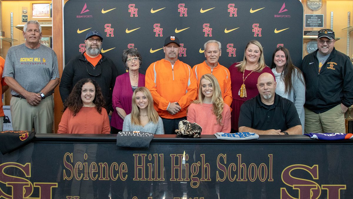SHToppersATH's tweet photo. Congratulations to these Lady Toppers for signing to continue their education & athletic careers at the college level! #toppersforlife
Bree Presnell - Milligan - 🥎
Jenna Hutchins - BYU - 🏃♀️
Jordan Hallman - Virginia Tech - 🏐
Meggie Powell - Anderson University - ⚽ https://t.co/XB2obPV67D