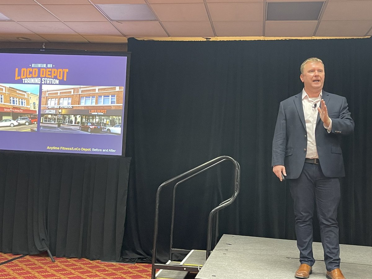 BradKTEC's tweet image. Love the transformational small town case studies from Jason Duff w/ @snstrong at the @NREDAnews Annual Conference #TransformingSmallAmerica #RuralEconomicDevelopment