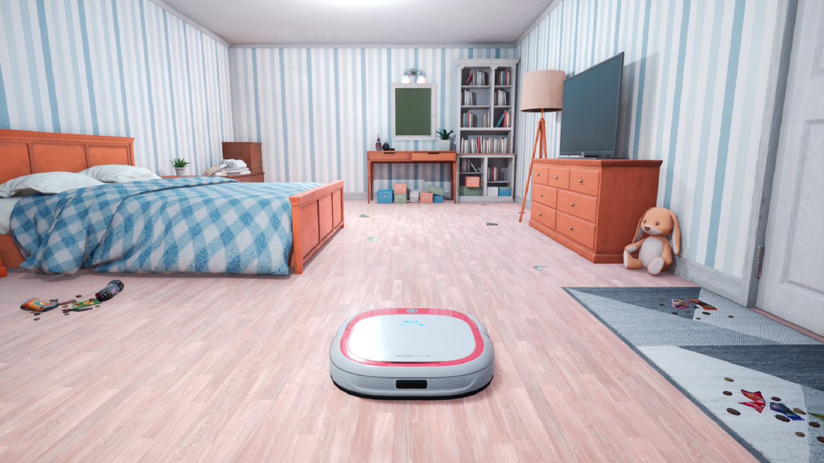 Robo_VacuumSim's tweet photo. Play as a cleaning robot in Robo Vacuum Simulator
Play on Steam: https://t.co/6gCYAyETQJ

#indiegame #indiedev #indiegames #IndieGameDev #madewithunreal #screenshot #game https://t.co/CNx8HYZTGp