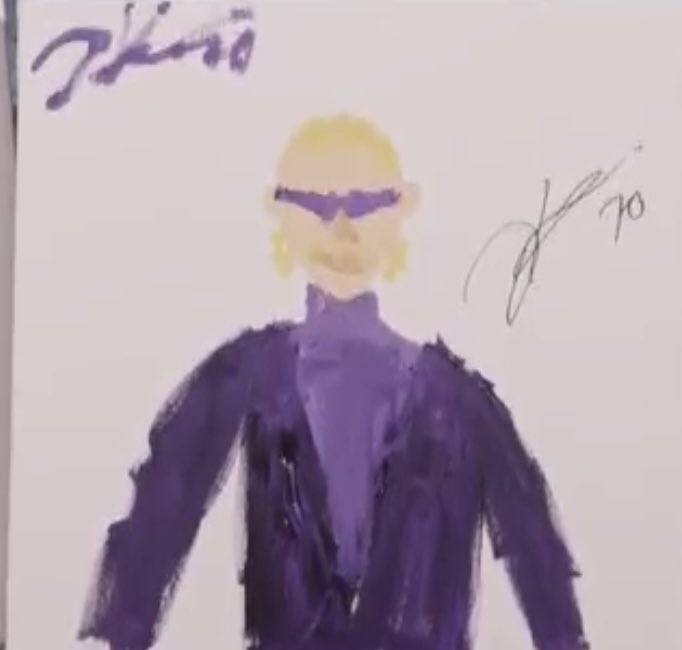 CBJRay's tweet photo. Joonas painted Laine🤣🤣🤣 https://t.co/x5Ez00K5G9