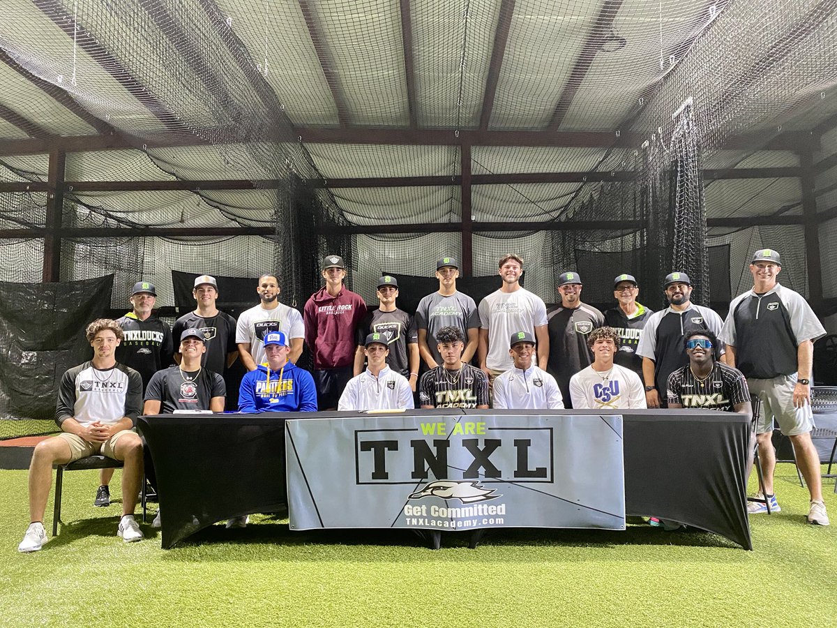 TNXL_Baseball's tweet photo. Great signing day today with our seniors. 12 players signed there letters of intent to move on to the next level! ⁦@TNXLAcademy⁩ https://t.co/UdZbldUf6z