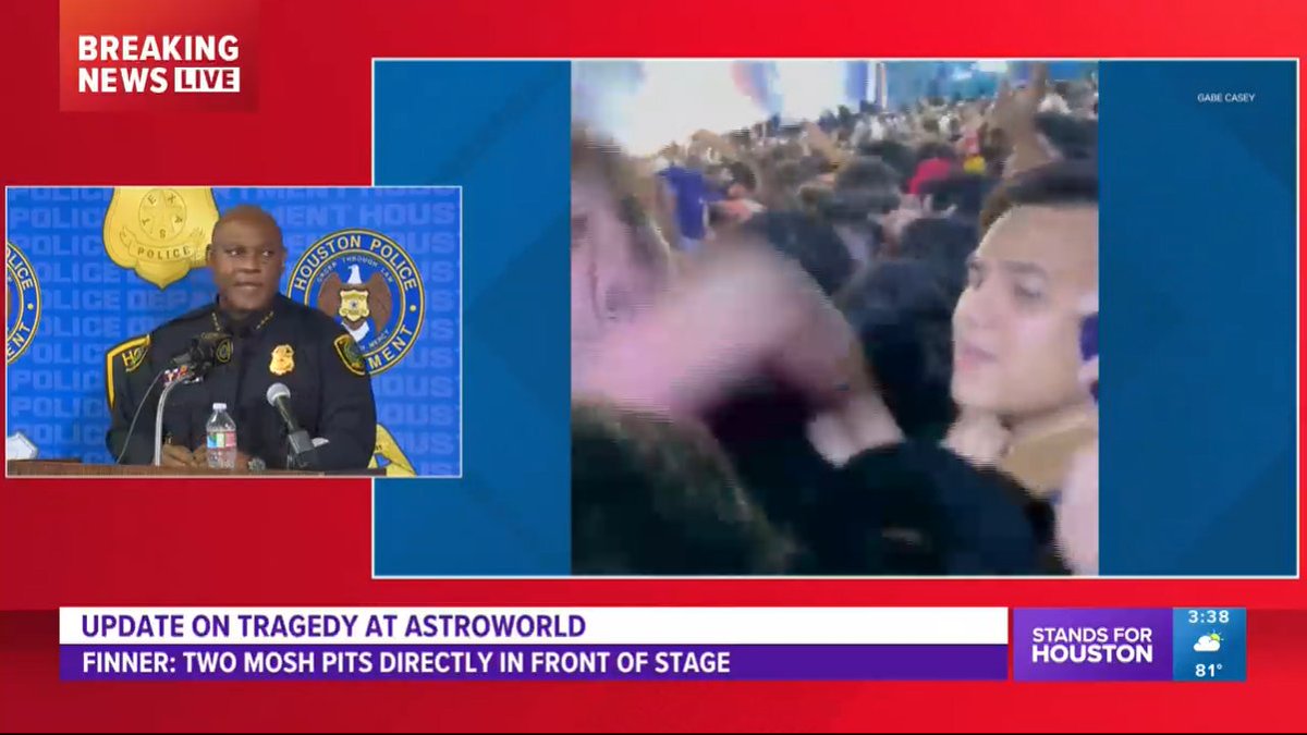 Houston Police chief says report that Astroworld security guard was