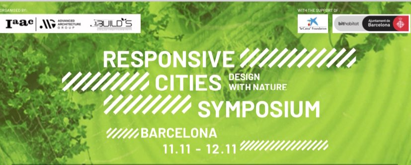 jpsousa76's tweet photo. Just arrived to #barcelona. Tomorrow I will moderate a roundtable on “technology and nature”, and participate in another on “design with nature in education”, in the #ResponsiveCities Symposium at #CaixaForum Bcn. https://t.co/jn9WImHZdh