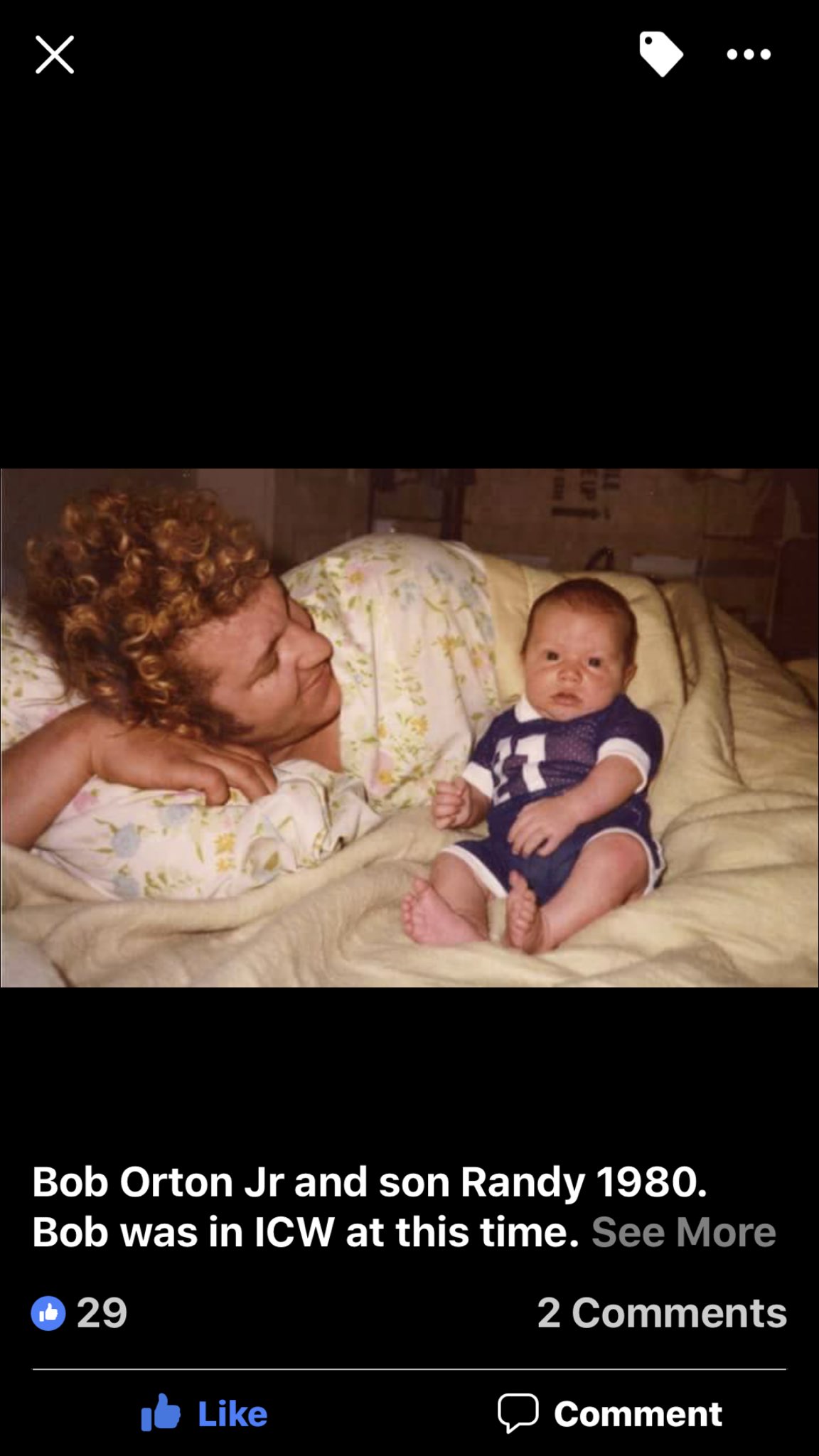 Happy Birthday to Cowboy Bob Orton Jr with little Randy before he was champ 