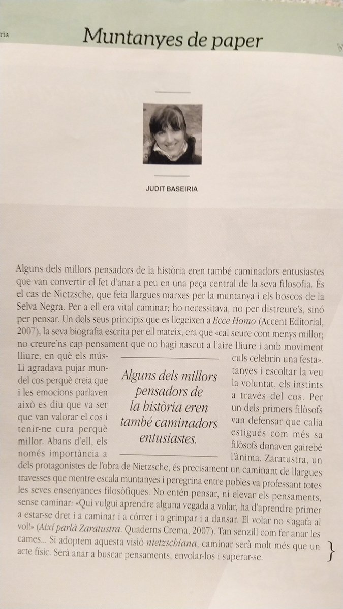 icallis's tweet photo. Muntanyes de paper.
Caminar pot ser molt més que un acte físic. @FEEC_cat https://t.co/m2cBMfXVQp