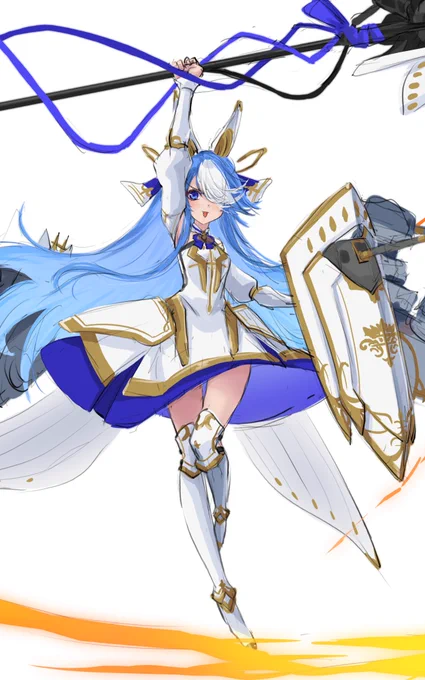 マイレ・ブレゼちゃんrkgk🗡️🛡️
可愛いしカッコいいのであーる!
#アズールレーン #AzurLane  #碧蓝航线 