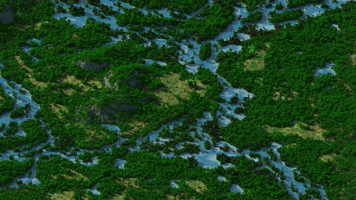 leonex17's tweet photo. Amazon river 

World size: 3000x3000

The programs I used to create the world:
#WorldPainter
#minecraftmap #terraforming #terrain https://t.co/84zvvScVAn