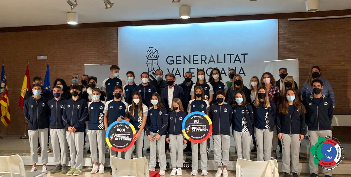 fsscvalenciana's tweet photo. La selección Valenciana de Salvamento y Socorrismo ha sido recibida en la Conselleria de Educación por el Director General de Deportes D. Josep Miquel Moya para conocer a los campeones de España por selecciones categorías cadete y absoluta #FSSCV21 https://t.co/OBi8YK9Dm4
