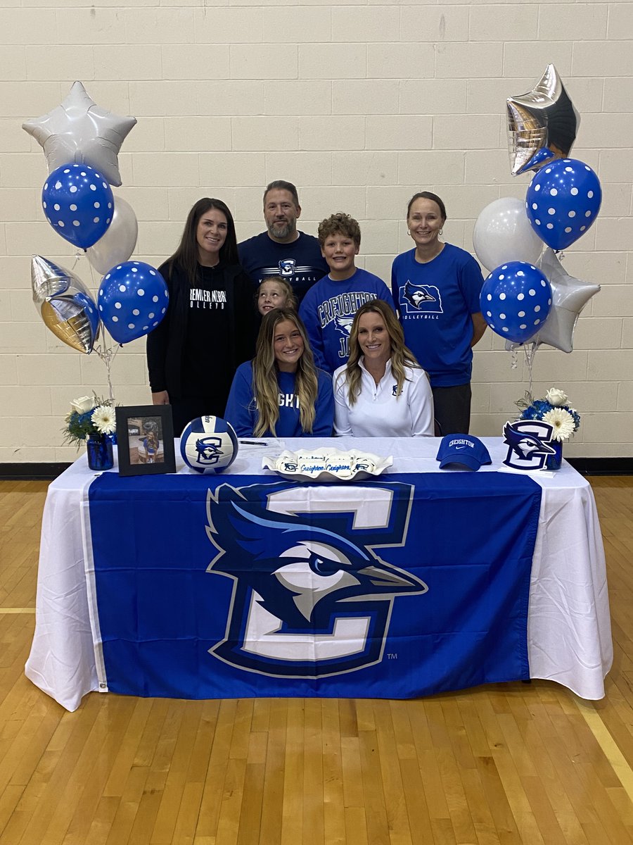 Congratulations to Skylar McCune, her coaches, and her family, for signing to continue her education and compete in Volleyball at Creighton University!  We are proud of you Skylar! <a href="/CreightonVB/">Creighton Volleyball</a>