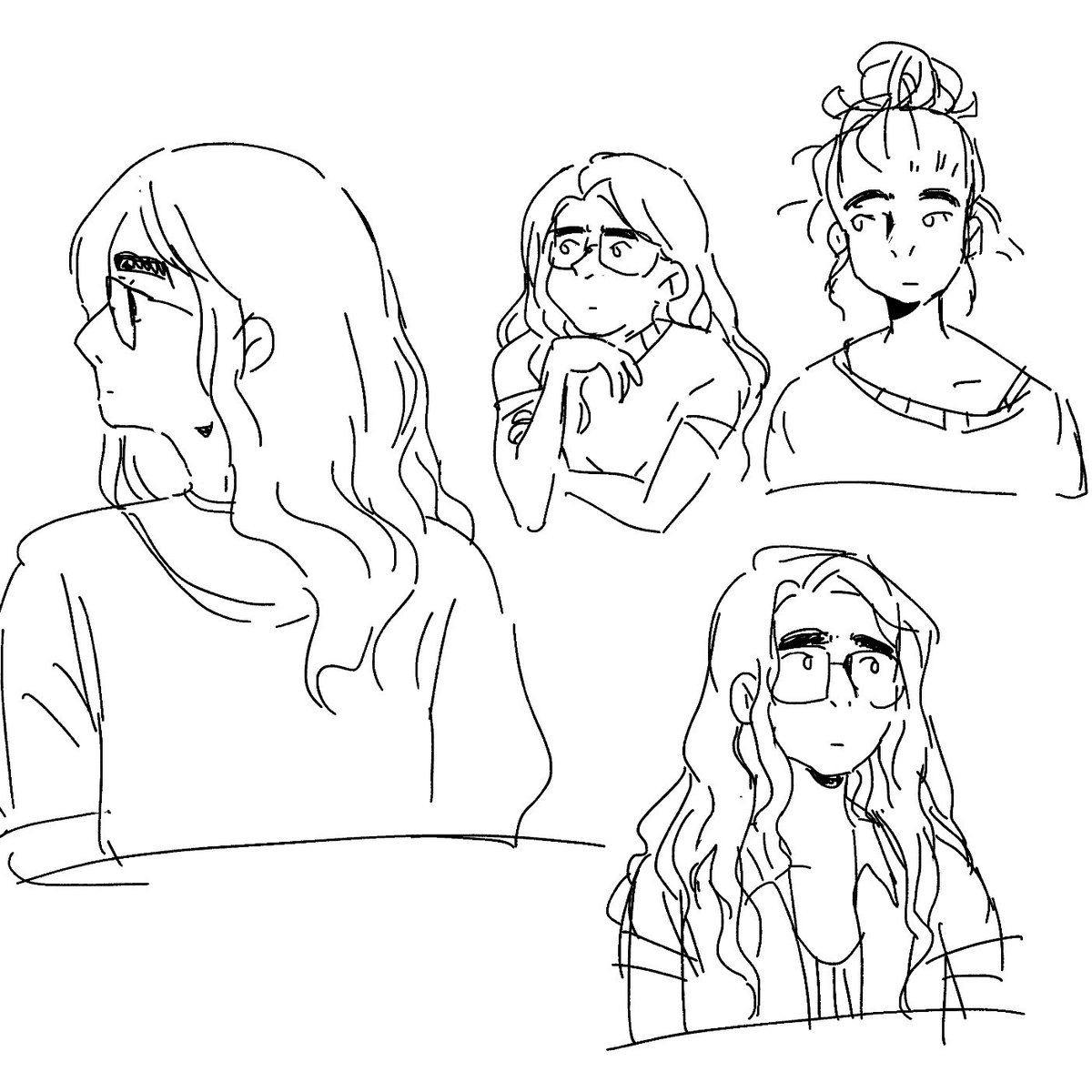 recent warmup doodles aka watching the rapid disintegration of my sense of self in real time 